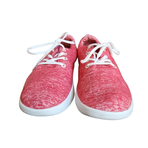 Unisex Red Le Mouton Wool Tennis Shoes Sneakers Size 10 - Picture 2 of 10